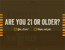 Tablet Screenshot of ninebandbrewing.com